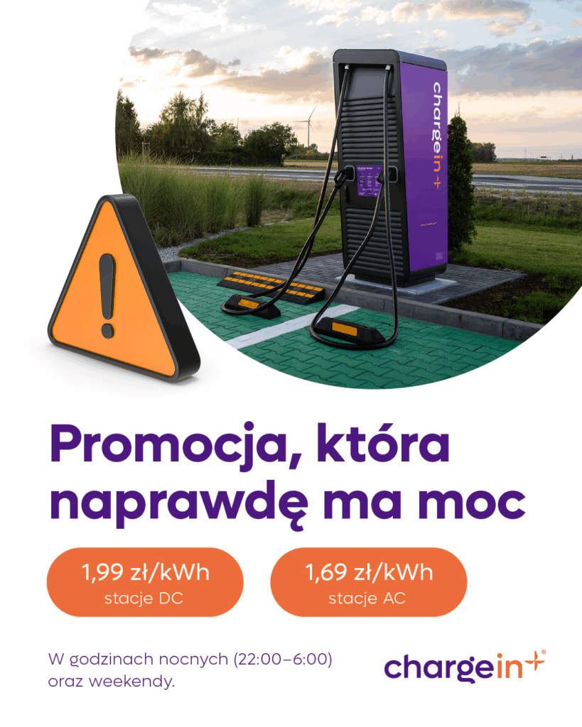 Promocje na stacjach ładowania ChargeIn. Zapraszamy!