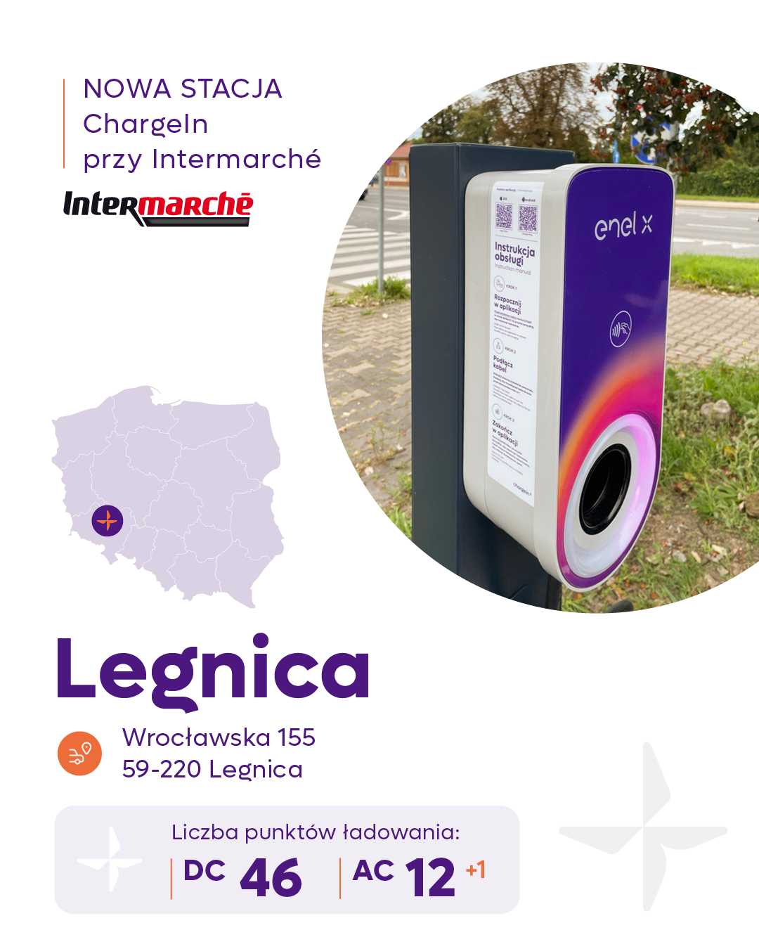 Stacja ładowania EV Legnica ChargeIn.