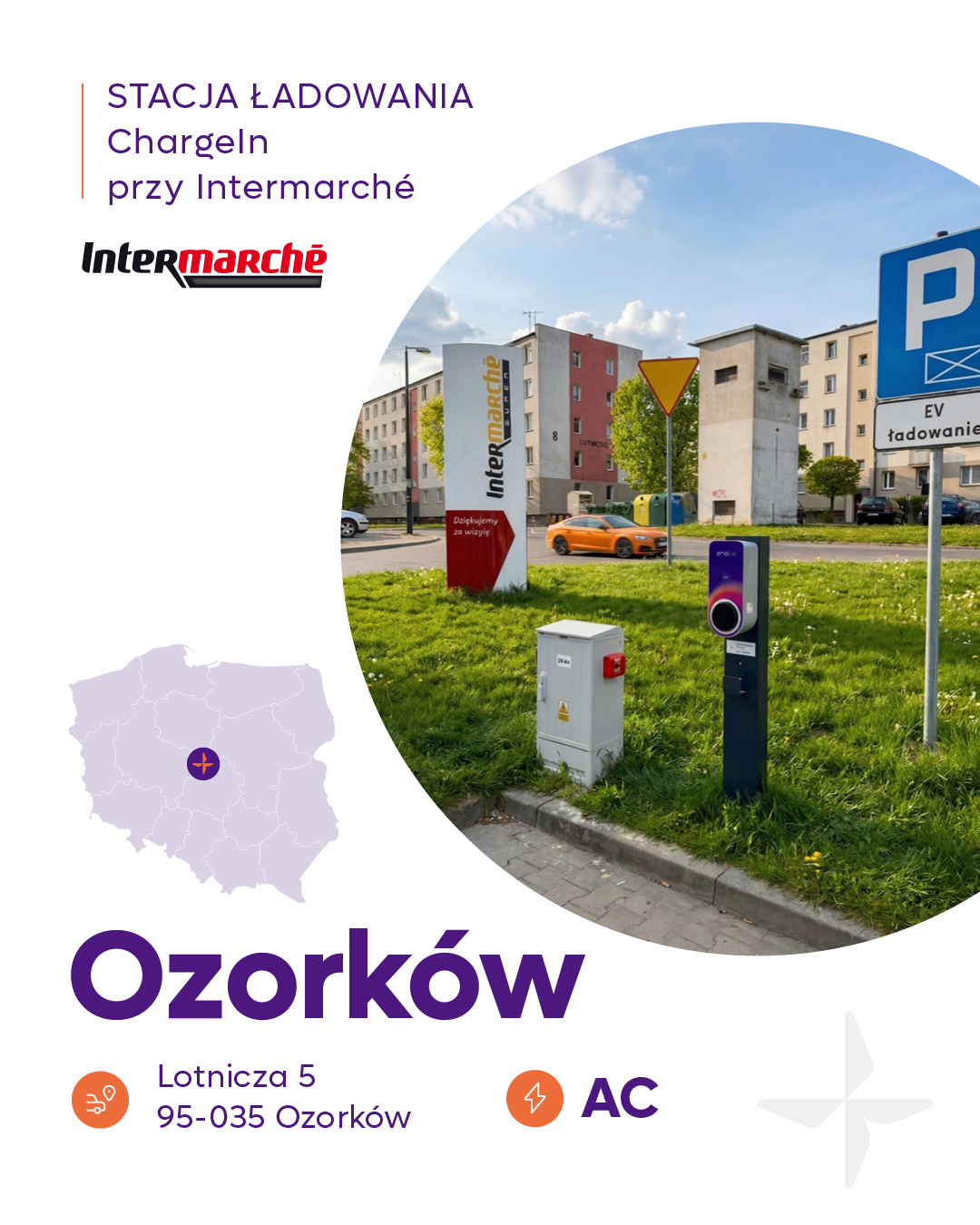 Stacja ładowania AC w Ozorkowie